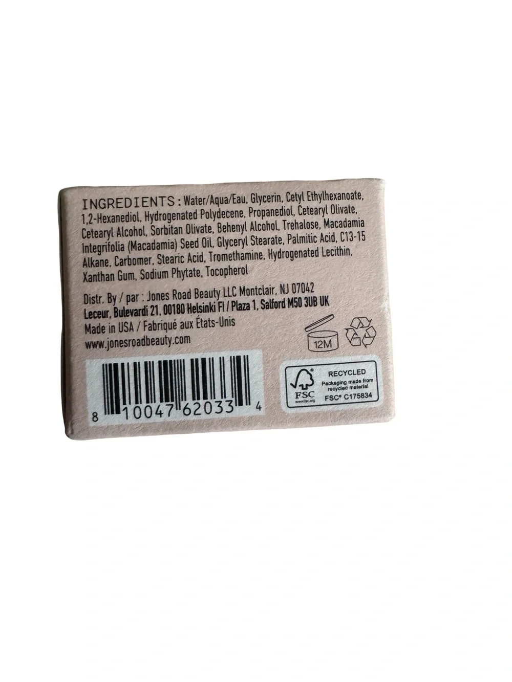 Jones Road Eye Cream - Light Beige Packaging